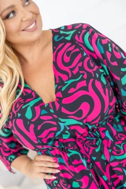 Polski Sukienka asymetryczna DARLIN Wzór 2