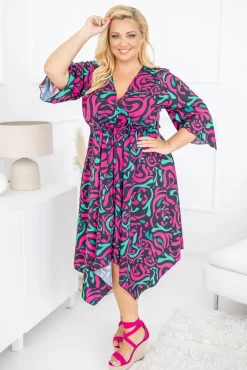 Polski Sukienka asymetryczna DARLIN Wzór 2
