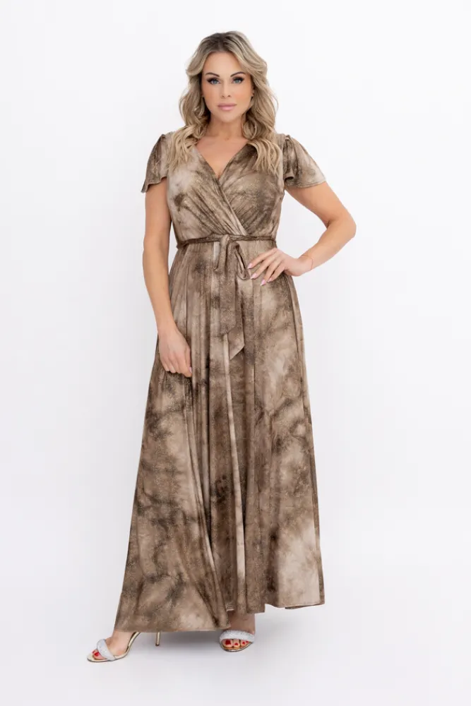 Polski Sukienka brokatowa JULIETTA Wzór 3