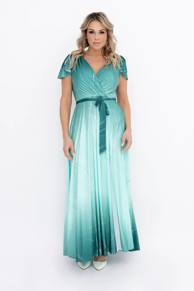 Polski Sukienka błyszcząca VAYANA Wzór 2