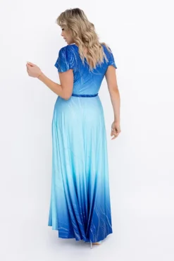 Polski Sukienka błyszcząca VAYANA Wzór 5