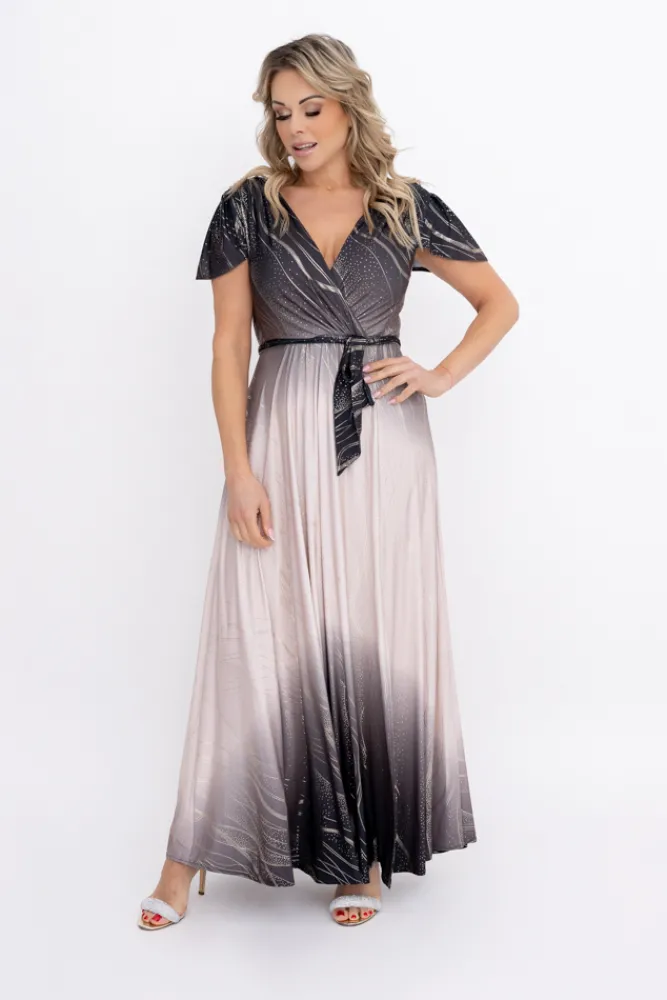 Polski Sukienka błyszcząca VAYANA Wzór 7