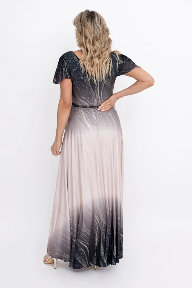 Polski Sukienka błyszcząca VAYANA Wzór 7