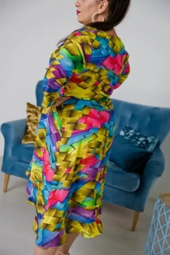 Polski Sukienka IGA Plus Size Wzór 1