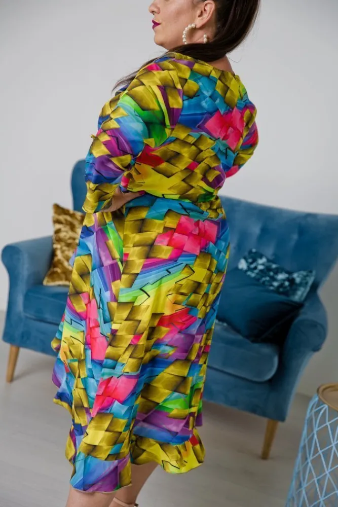 Polski Sukienka IGA Plus Size Wzór 1