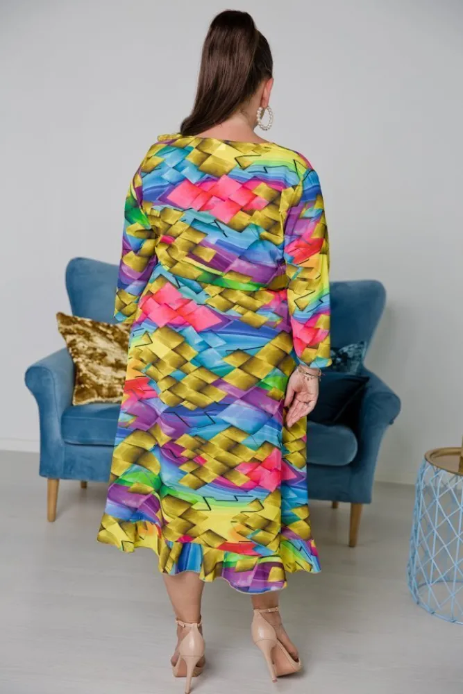 Polski Sukienka IGA Plus Size Wzór 1