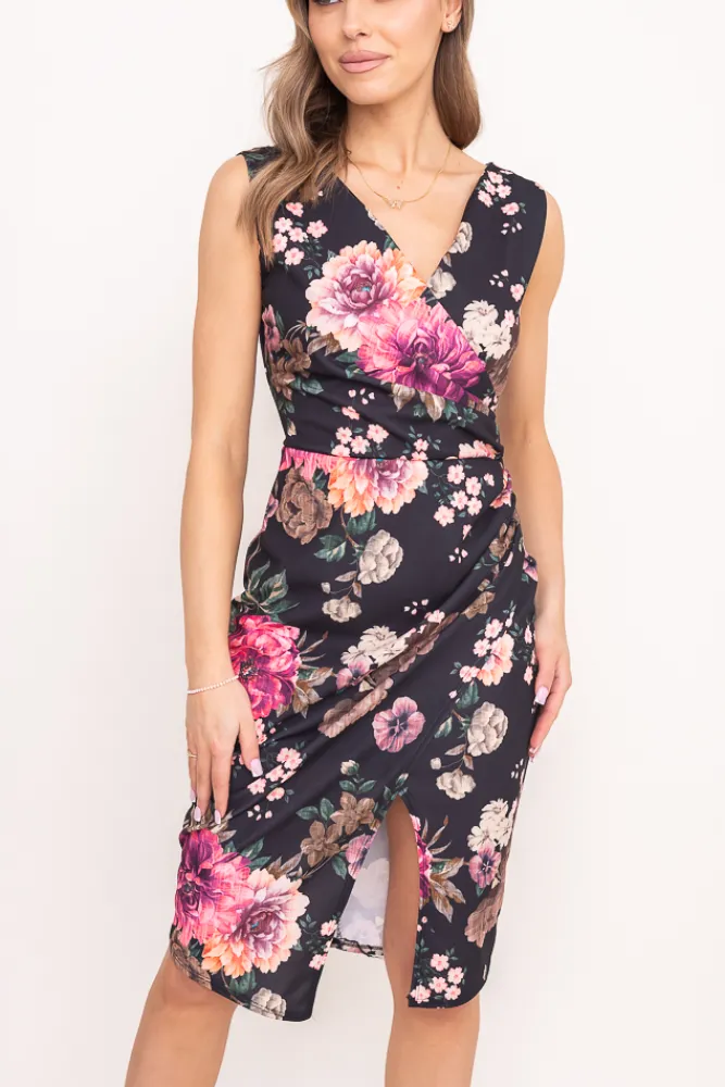 Włoski Sukienka kopertowa KENTI Wzór 1