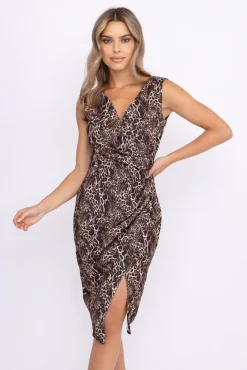 Włoski Sukienka kopertowa KENTI Wzór 6