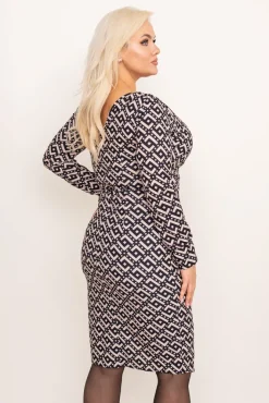 Włoski Sukienka kopertowa RAFAELA Wzór 8