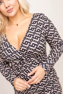 Włoski Sukienka kopertowa RAFAELA Wzór 8