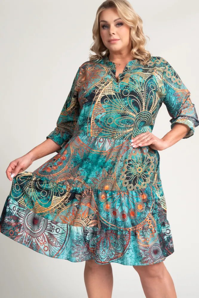 Polski Sukienka KORTIGO Wzór 1