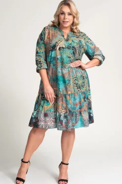 Polski Sukienka KORTIGO Wzór 1