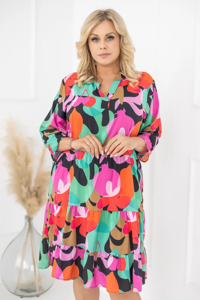 Polski Sukienka KORTIGO Wzór 9