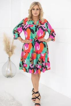 Polski Sukienka KORTIGO Wzór 9