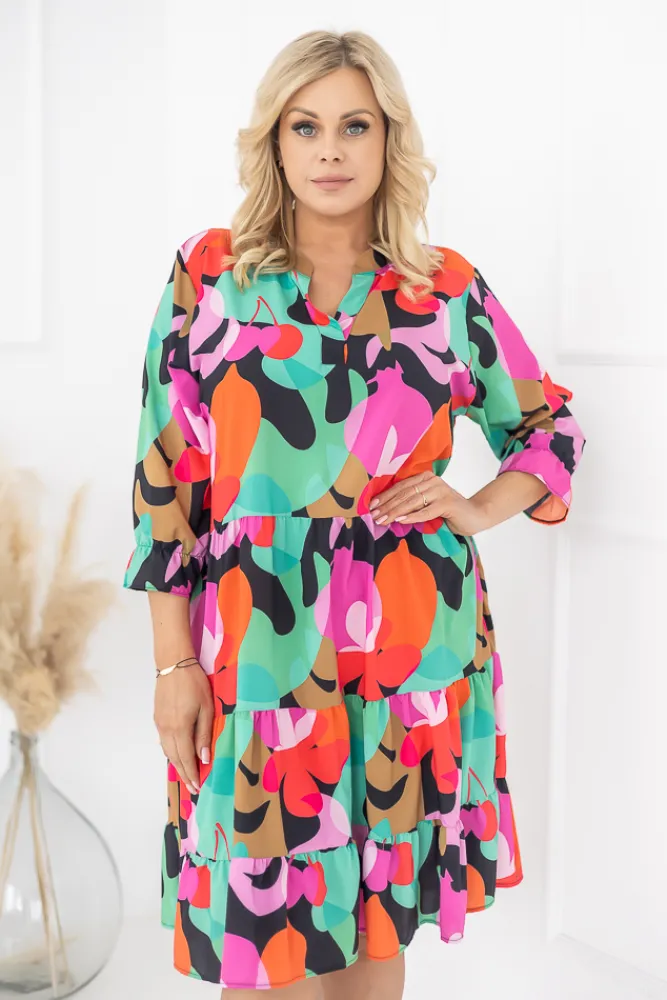 Polski Sukienka KORTIGO Wzór 9