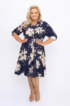 Włoski Sukienka koszulowa AUTUMNO Wzór 4