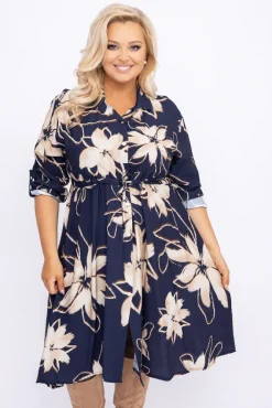 Włoski Sukienka koszulowa AUTUMNO Wzór 4