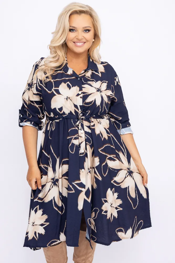 Włoski Sukienka koszulowa AUTUMNO Wzór 4