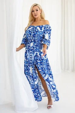 Włoski Sukienka maxi VERMI Wzór 29