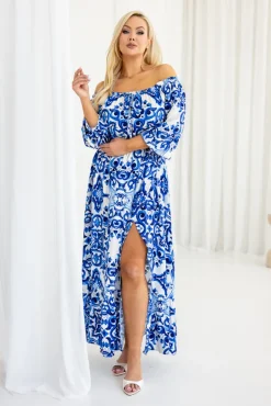 Włoski Sukienka maxi VERMI Wzór 29