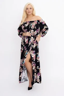 Włoski Sukienka maxi VERMI Wzór 46