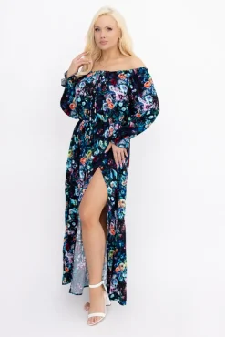 Włoski Sukienka maxi VERMI Wzór 45