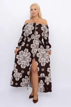 Włoski Sukienka maxi VERMI Wzór 35