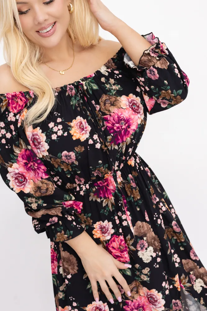 Włoski Sukienka maxi VERMI Wzór 48