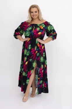 Włoski Sukienka maxi VERMI Wzór 49