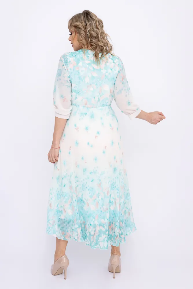 Włoski Sukienka plisowana KEMELI Wzór 3