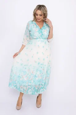 Włoski Sukienka plisowana KEMELI Wzór 3