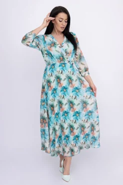 Włoski Sukienka plisowana KEMELI Wzór 6