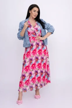 Włoski Sukienka plisowana KEMELI Wzór 5