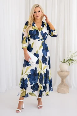 Włoski Sukienka plisowana KEMELI Wzór 11