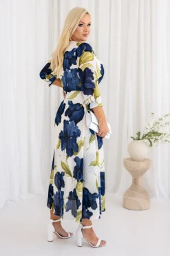 Włoski Sukienka plisowana KEMELI Wzór 11