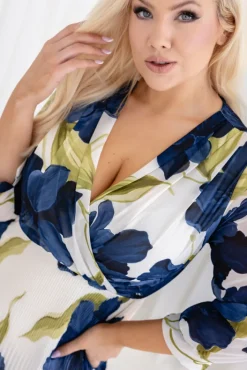 Włoski Sukienka plisowana KEMELI Wzór 11