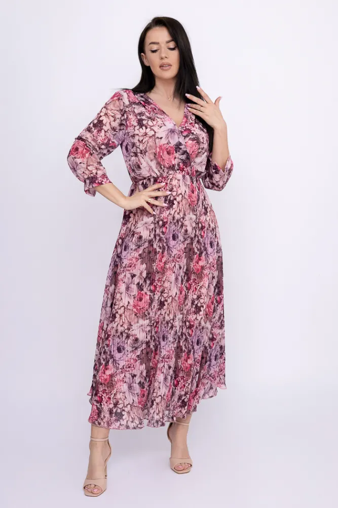 Włoski Sukienka plisowana KEMELI Wzór 9