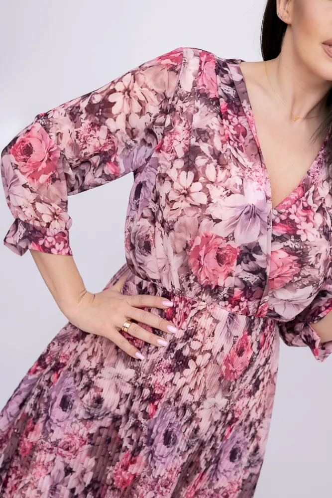 Włoski Sukienka plisowana KEMELI Wzór 9