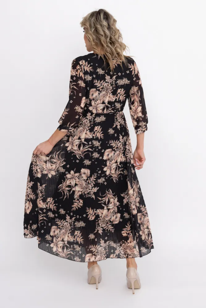 Włoski Sukienka plisowana KEMELI Wzór 15