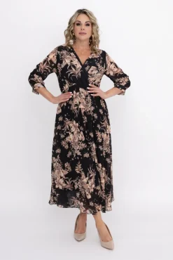 Włoski Sukienka plisowana KEMELI Wzór 15