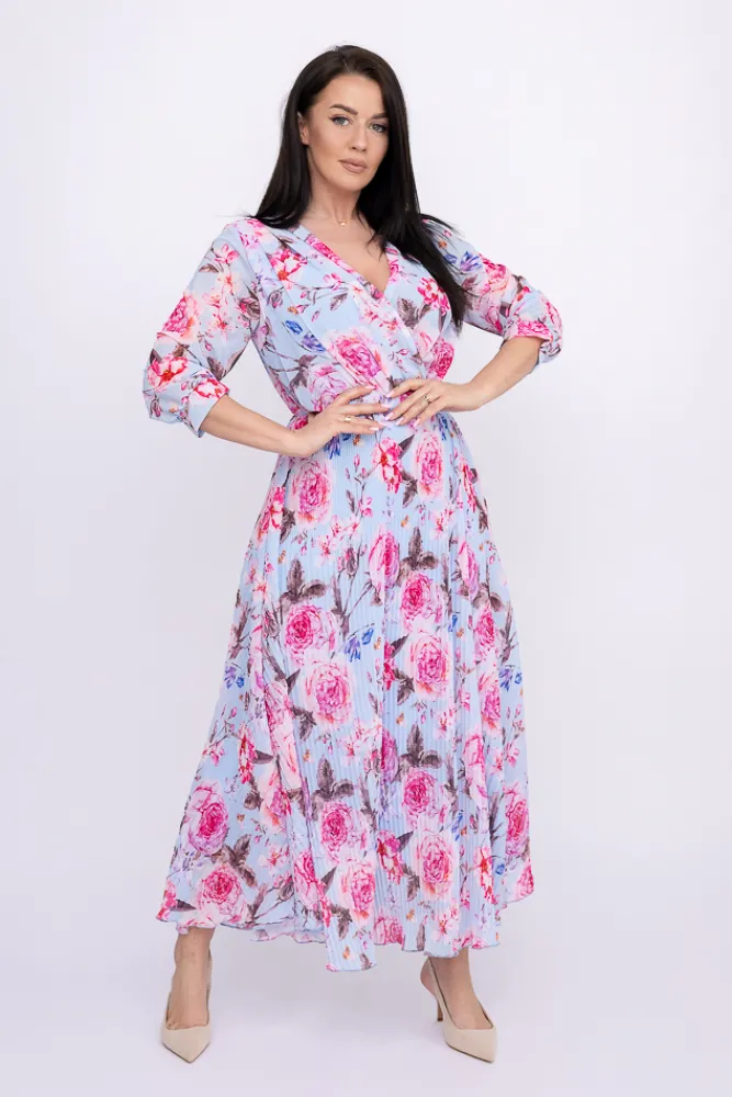 Włoski Sukienka plisowana KEMELI Wzór 8