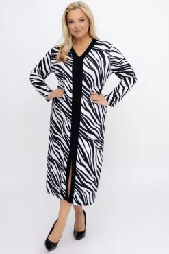 Włoski Sukienka prążkowana YAROZI