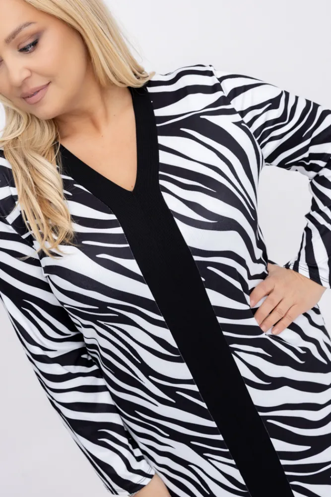 Włoski Sukienka prążkowana YAROZI