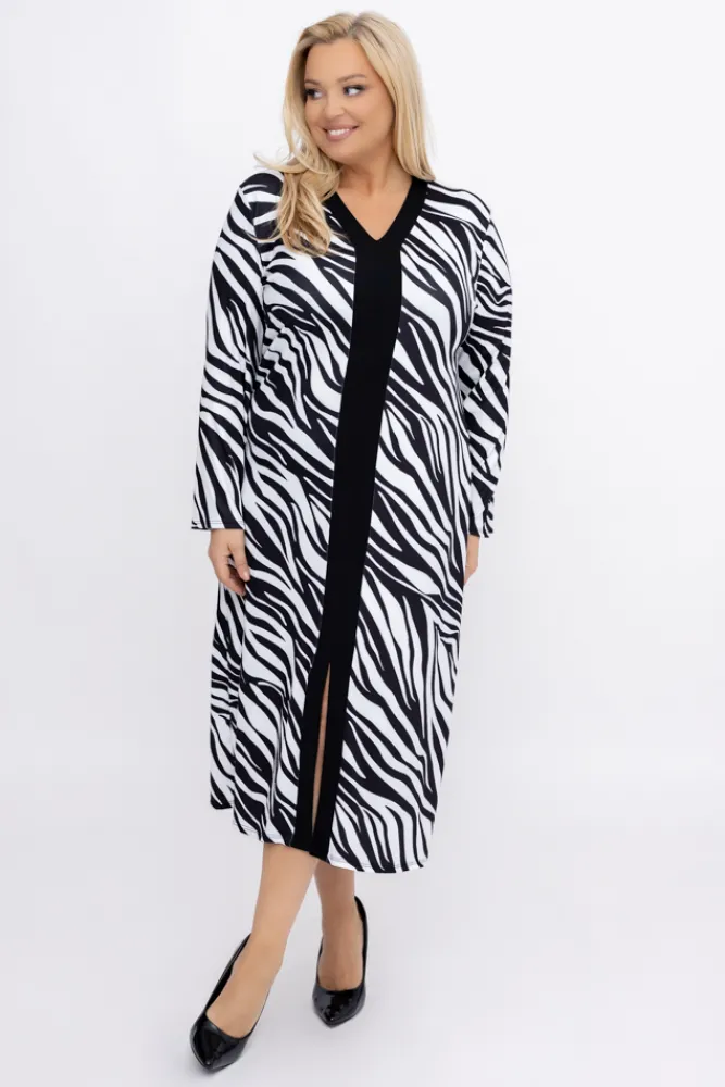 Włoski Sukienka prążkowana YAROZI