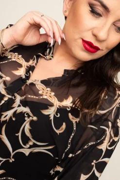 Polski Sukienka siateczkowa AMY Wzór 3