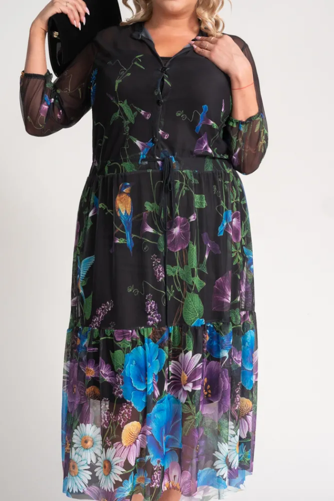 Polski Sukienka siateczkowa AMY Wzór 10