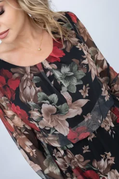 Włoski Sukienka siateczkowa BIZURI