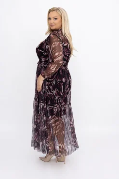 Włoski Sukienka siateczkowa EDERIO Wzór 1