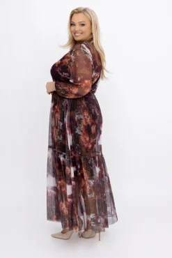 Włoski Sukienka siateczkowa EDERIO Wzór 2