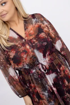 Włoski Sukienka siateczkowa EDERIO Wzór 2